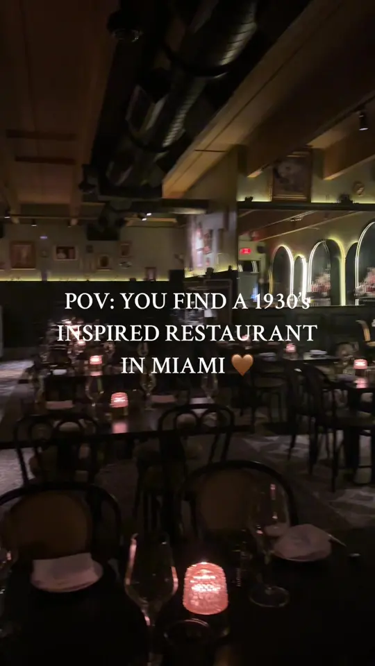 Amelia's 1931 in Miami showing review, visit, atmosphere, cocktail, espresso martini, appetizer, porkbelly dumplings, oxtail dumplings, video by melichows on TikTok