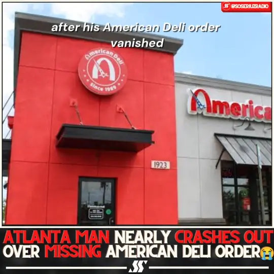 American Deli in Atlanta showing personal drama, visit, video by soseriuzradio on Facebook
