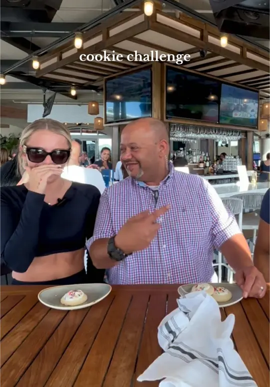 American Social in Boca Raton showing cocktail, cookie, video by amsoafterdark on TikTok