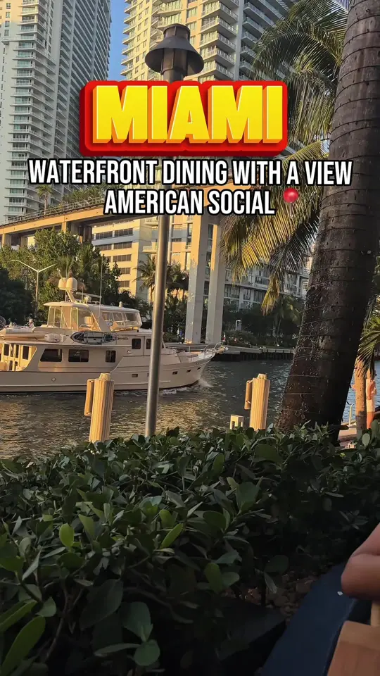 American Social in Fort Lauderdale showing review, visit, waterfront dining, artichoke dip, video by linksinthecity on TikTok