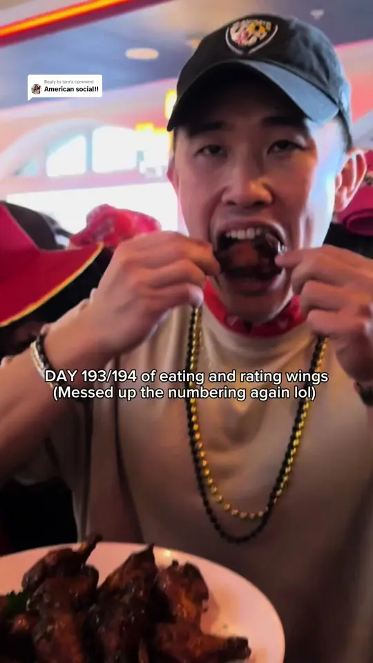 American Social in Tampa showing chicken wings, gasparilla, video by phatvick on TikTok