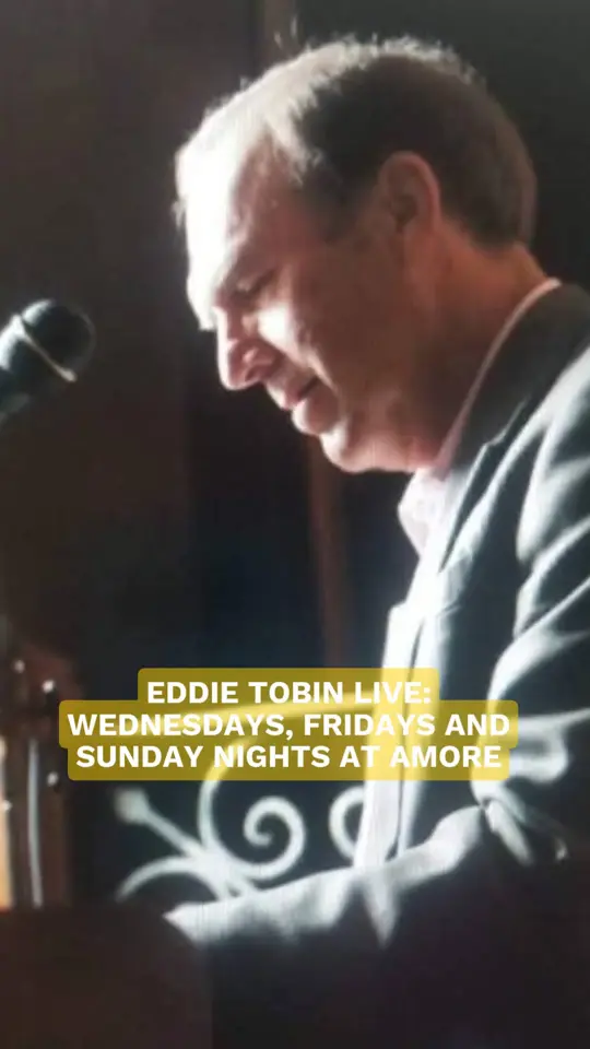 Amore Restaurant in Sarasota showing live music, eddie tobin, portuguese dishes, italian dishes, video by amorerestaurant1 on TikTok