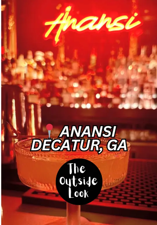 Anansi Cocktail Lounge in Decatur showing review, atmosphere, video by theoutsidelook on TikTok