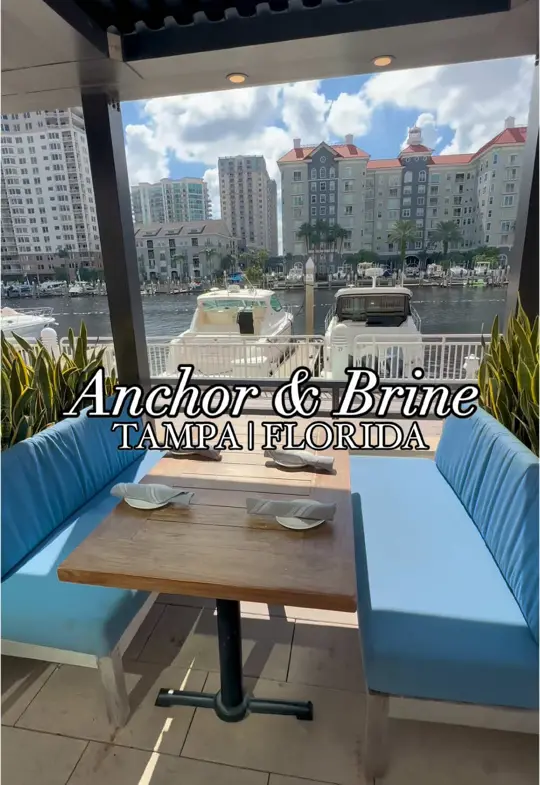 Anchor And Brine in Tampa showing seafood, waterfront dining, craft cocktails, video by thingstodotampabay on TikTok