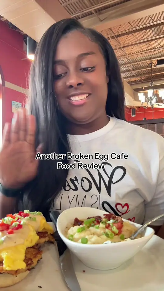 Another Broken Egg Cafe on TikTok, video by aeriannasingss