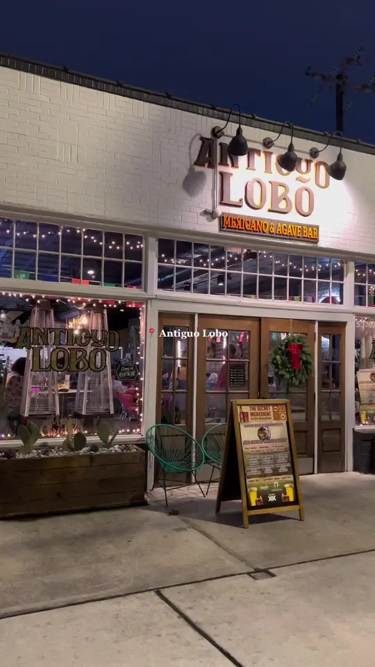 Antiguo Lobo in Chamblee showing restaurant visit, mexican food, tacos, mole enchiladas, queso, margs, video by madoleapproved on TikTok