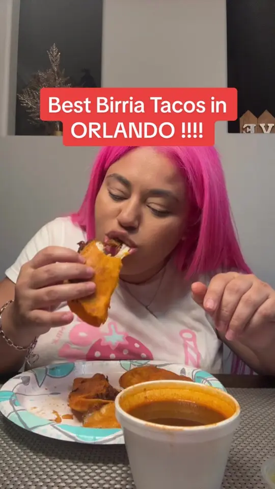 Antojitos Locos FL in Ocoee showing food, birria tacos, video by m3ly120 on TikTok