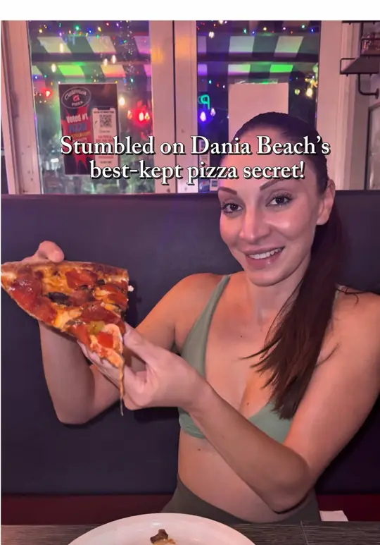 Antonio's Express Pizza, Pasta and More in Port Richey showing pizza, supreme pizza, greek salad, garlic bread, video by ms.soflo on TikTok