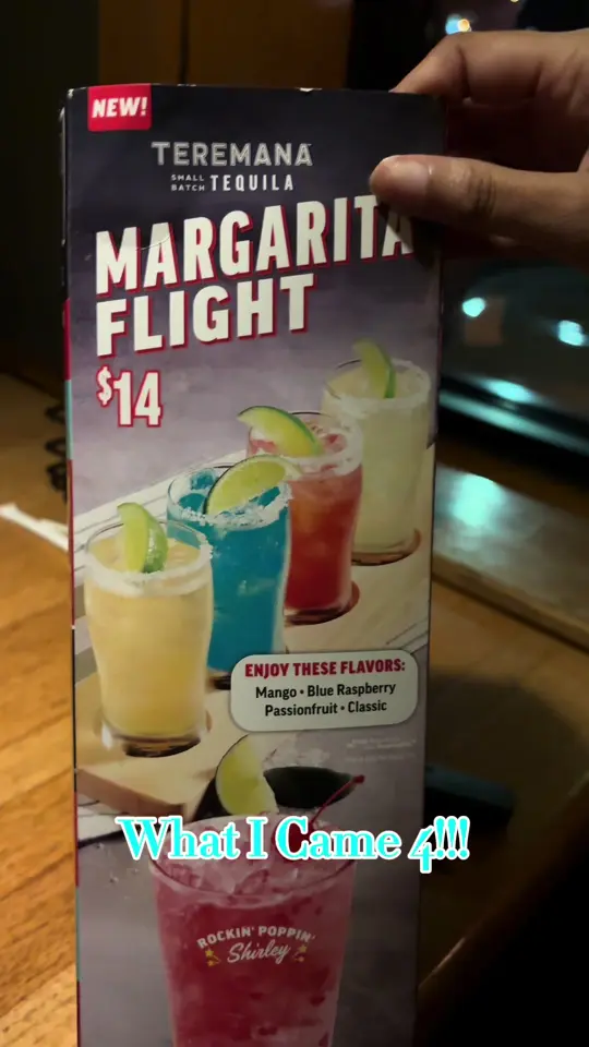 Applebee's Grill + Bar in Fort Pierce showing drinks, margarita flight, video by mais.haaa on TikTok