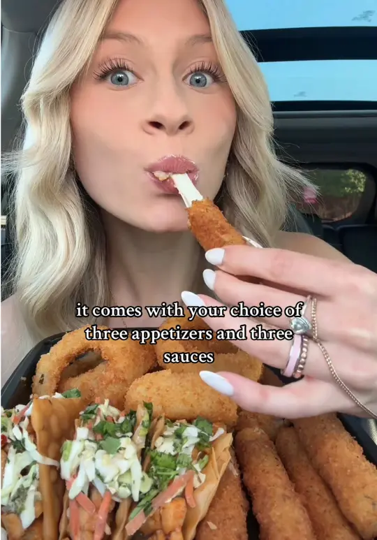 Applebee's Grill + Bar in Plant City showing food, ultimate trio, video by eatsbynat on TikTok
