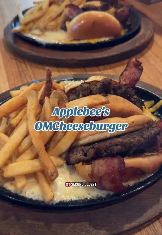 Applebee's Grill + Bar in Sugar Hill showing dinner, burger, video by budgetbylauren on TikTok