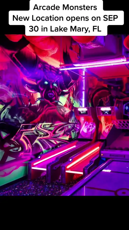  in Florida showing event, grand opening, video by arcademonsters on TikTok