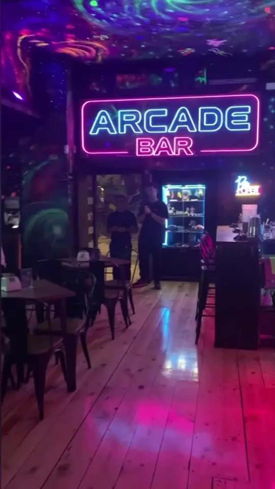 Arcadebar By Food+Beer in Sarasota showing bar, visit, video by barbara.gcm on TikTok