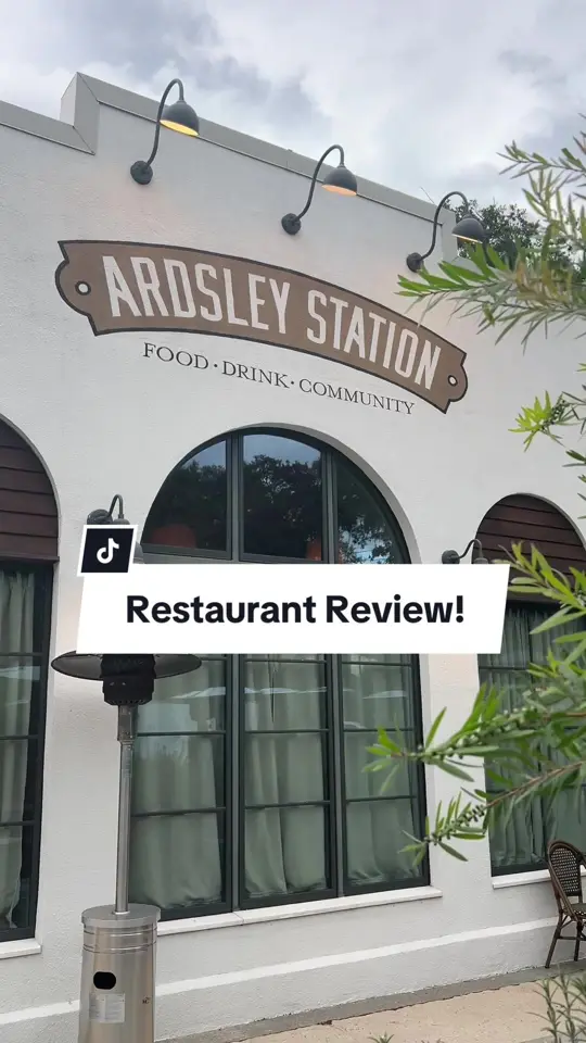 Ardsley Station in Savannah showing food, bruschetta, salad, burger, po-boy sandwich, video by johnsonandaffiliates on TikTok