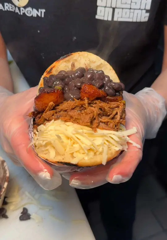 Arepa Point on TikTok, video by josiaheats