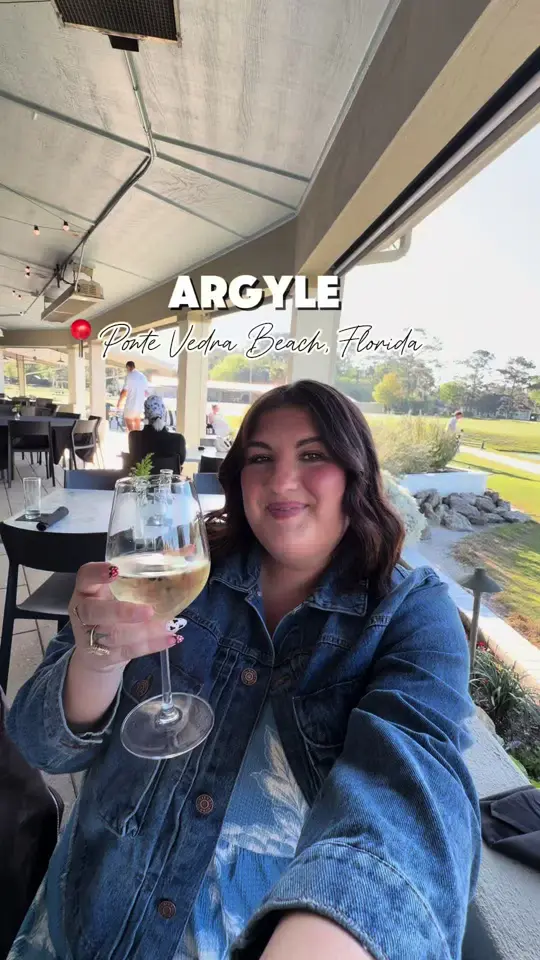Argyle Restaurant Ponte Vedra Beach in Florida showing food, stuffed peppers / food, swordfish skewers / food, biscuits with pimento cheese + jam / food, tuna on fried eggplant / food, steak / drinks, wine, video by mangiawithtay on TikTok