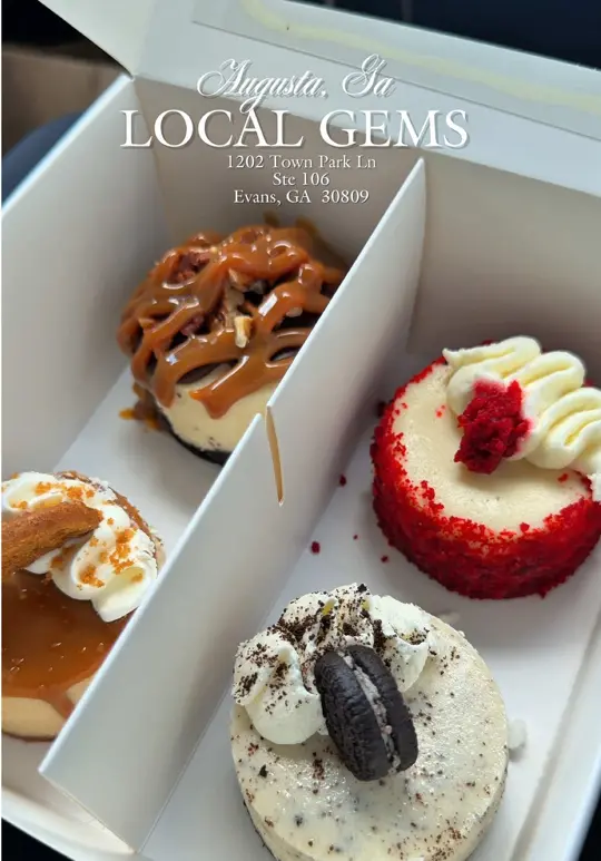 Arie's Artisan Cheesecake in Evans showing visit, review, cheesecake, video by dezalexiss on TikTok