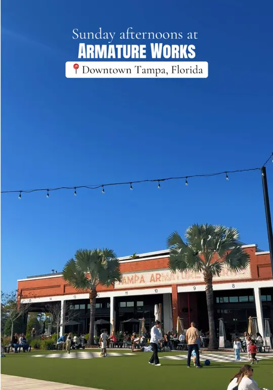 Armature Works in Tampa showing atmosphere, food, video by wanderwiththefuentes on TikTok