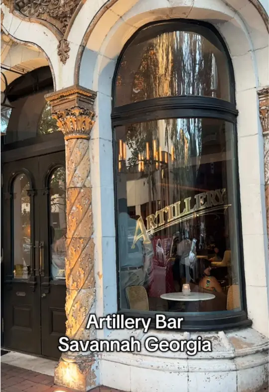 Artillery Bar in Savannah showing cocktail, visit, video by kerri.hook on TikTok
