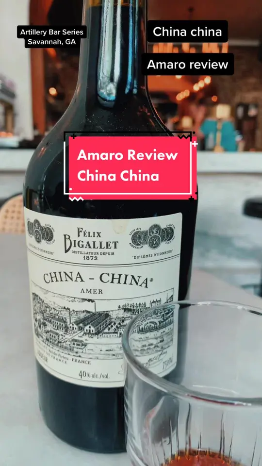 Artillery Bar in Savannah showing drink, amaro, drink, bartok, video by martigan_drinks on TikTok