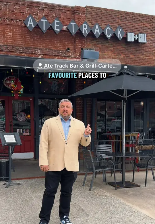Ate Track Bar & Grill-Cartersville in Cartersville showing visit, restaurant, video by michaelvigdorov911 on TikTok