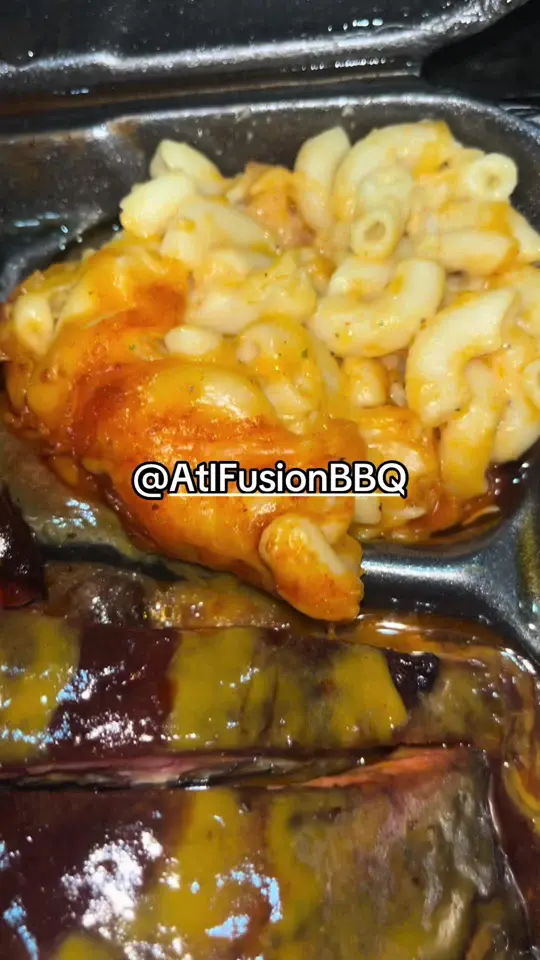 Atl Fusion BBQ in Marietta showing restaurant visit, barbecue, video by michelter45 on TikTok