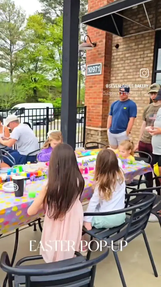 Atlanta Bread in Woodstock showing event, easter pop-up, food, bread, video by Seven Loaves on Facebook
