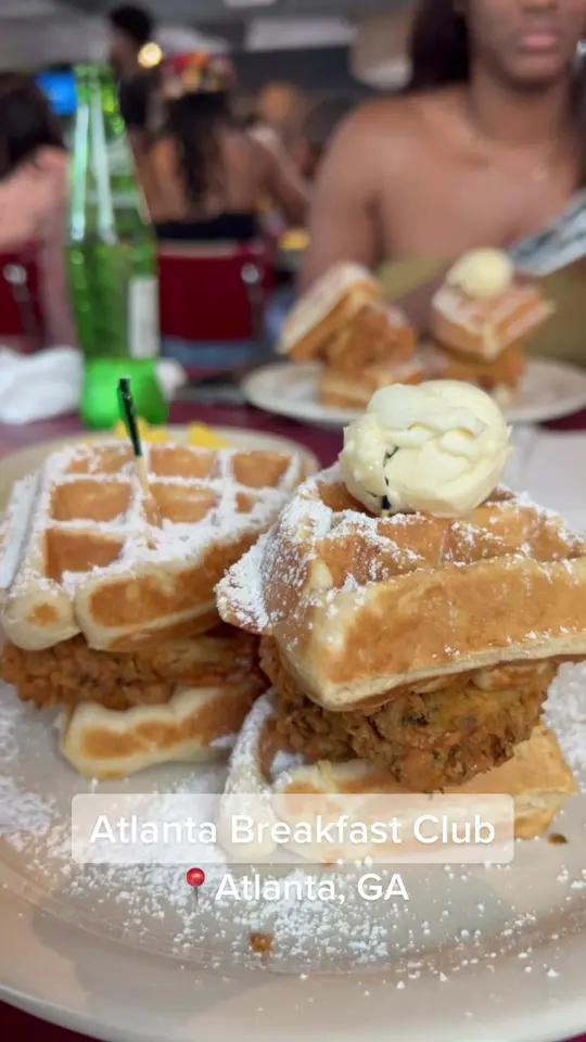Atlanta Breakfast Club in Atlanta showing restaurant, visit, video by eatswjoy on TikTok