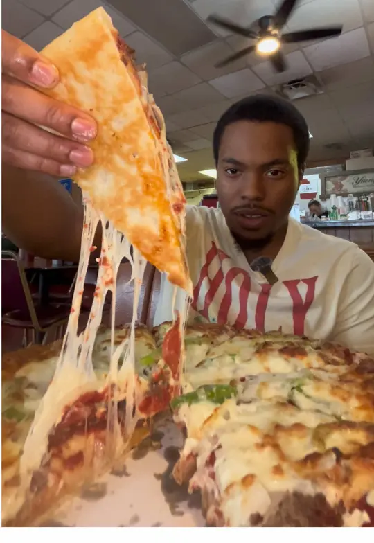 Atlanta Pizza & Gyro in Conyers showing visit, pizza, video by therealgagrubs on TikTok