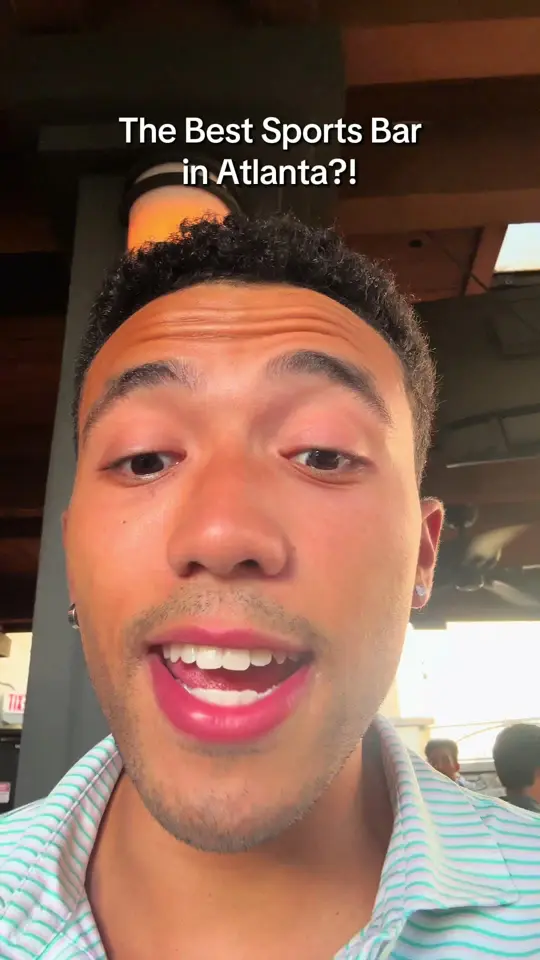 Atlanta Sports Bar & Nightclub in Atlanta showing review, visit, rooftop bar, video by cj_explore on TikTok