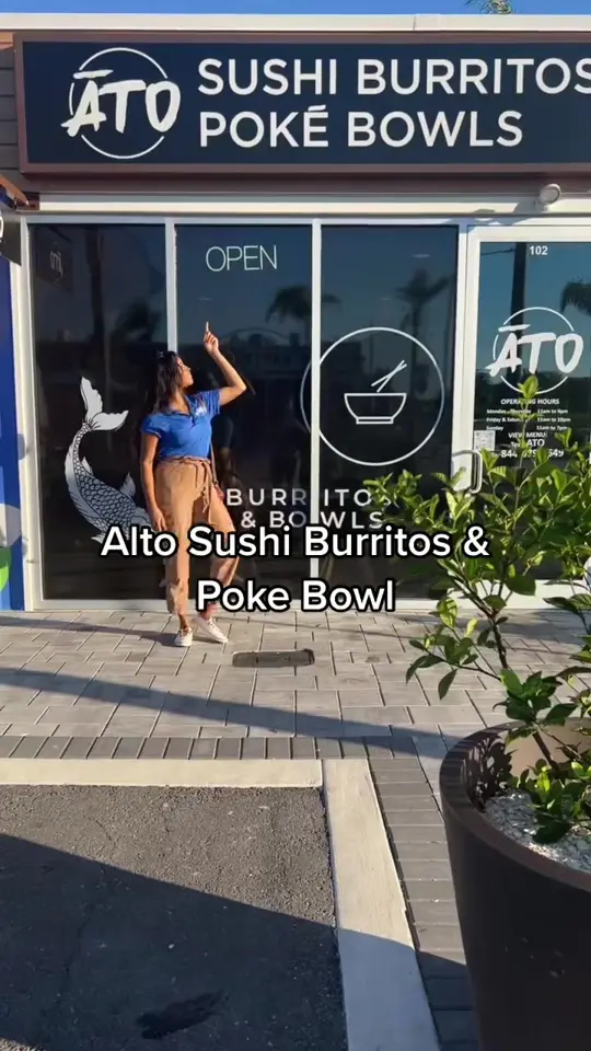 Ato in Wesley Chapel showing food, sushi burrito, video by trulineelectric on TikTok