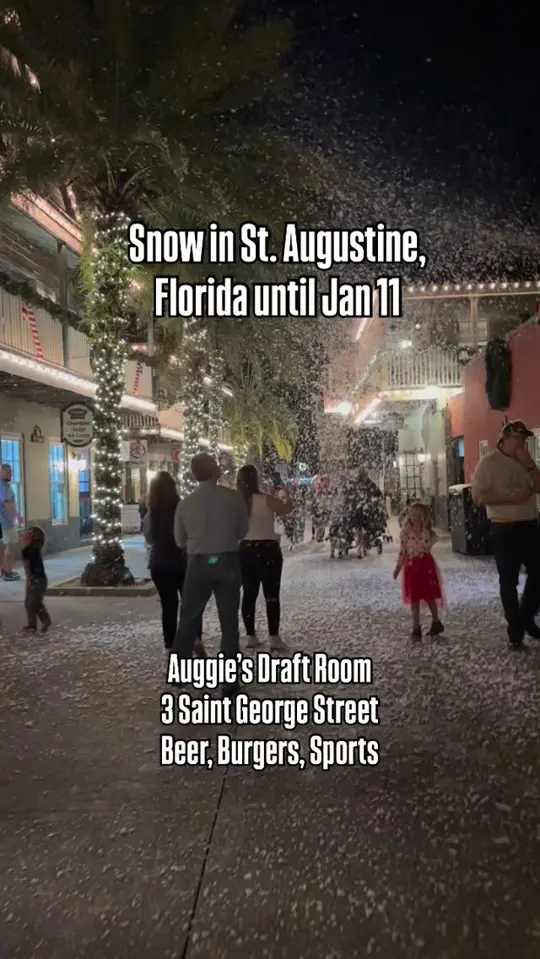 Auggie's Draft Room in St. Augustine showing visit, atmosphere, video by Totally St. Augustine on Facebook