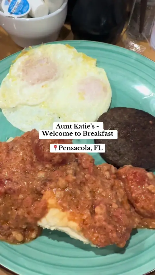 Aunt Katie's - Welcome To Breakfast in Pensacola showing breakfast, mom, video by blevinsnichole on TikTok