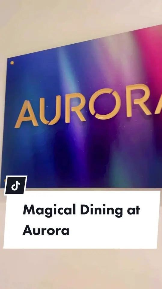 Aurora at the Celeste in Orlando showing review, visit, video by christinainitalia on TikTok