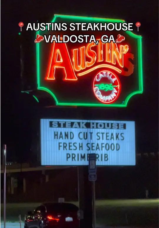 Austin's Cattle Company in Valdosta showing visit, review, video by jan.aj22 on TikTok