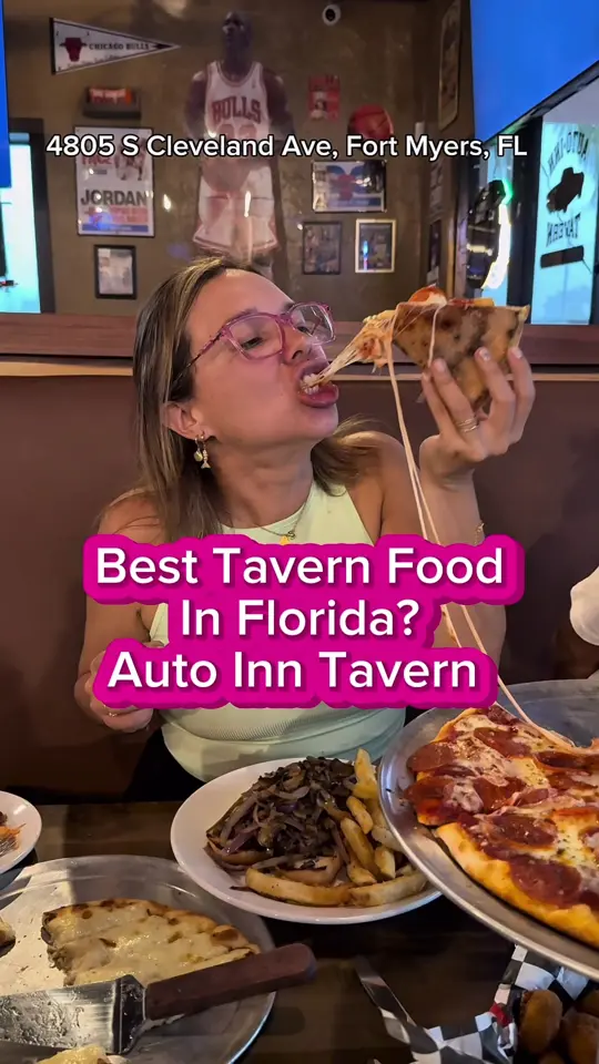  in Florida showing review, visit, $0.99 house shots, $2.99 tito’s soda lime, $3.99 strong island, $5.99 espresso martini, video by loveswfl on TikTok