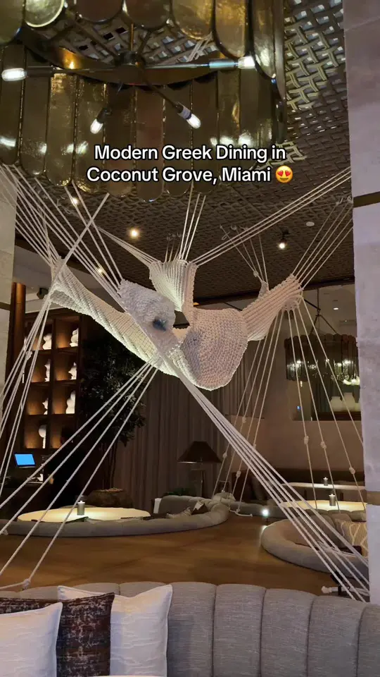  in Florida showing review, visit, modern greek restaurant, spreads, entrées, drinks, dessert, video by innythefoodie on TikTok