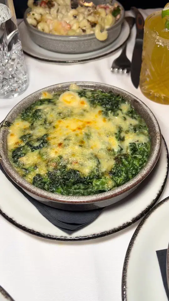 AVALON in Delray Beach showing food, creamy spinach, video by foodyfetish on TikTok