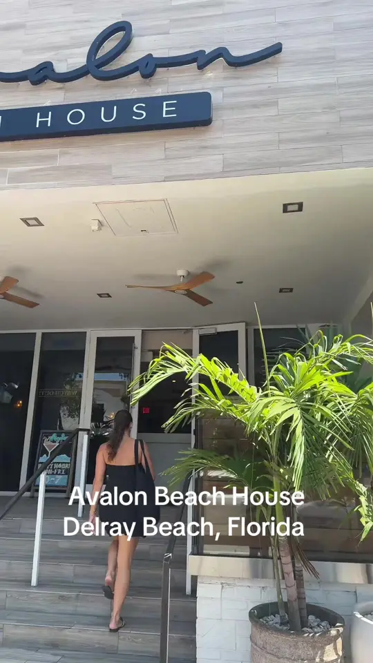 AVALON in Delray Beach showing happy hour, review, visit, video by tiedyediva on TikTok