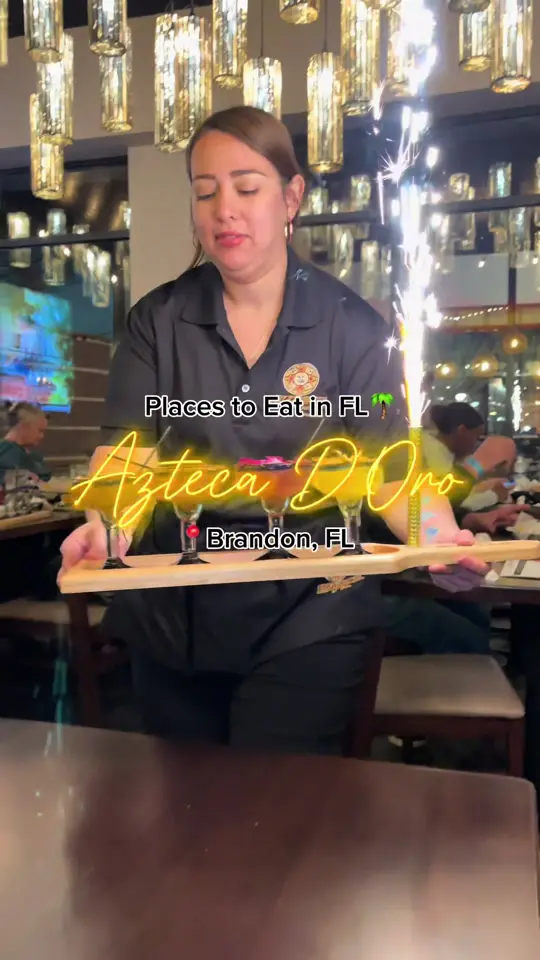 Azteca Bar in Tampa showing review, visit, drinks, dessert, video by kaymarie023 on TikTok