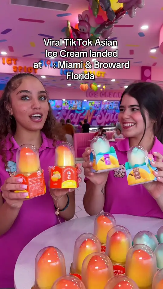 Azucar Ice Cream in Miami showing ice cream, asian ice cream, propitious mango, video by icynspicymiami on TikTok
