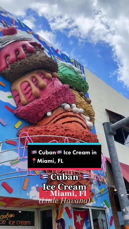 Azucar Ice Cream in Miami showing review, visit, video by kayla_alsinax3 on TikTok