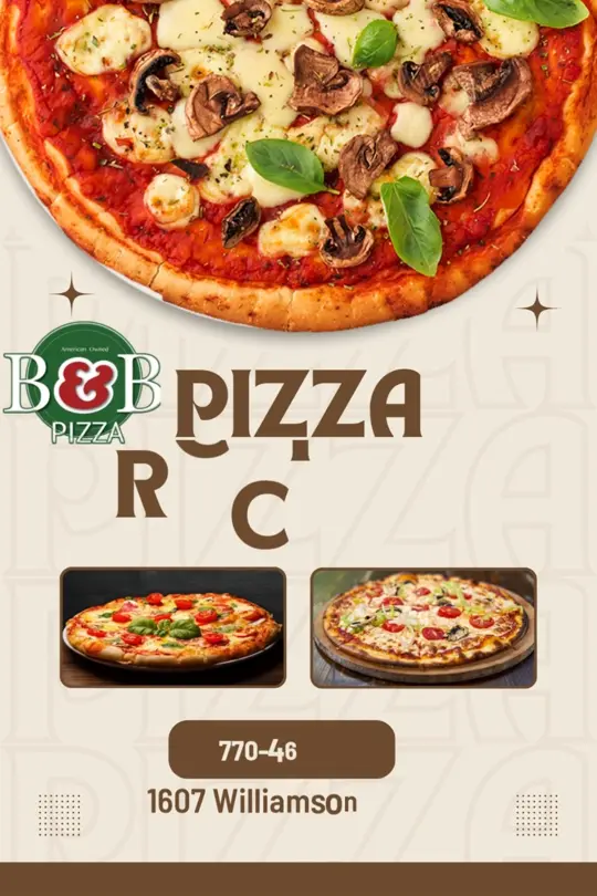 B & B Pizza in Griffin showing pizza, pepperoni pizza, italian pizza, mushroom pizza, veggie pizza, video by B & B Pizza on Facebook