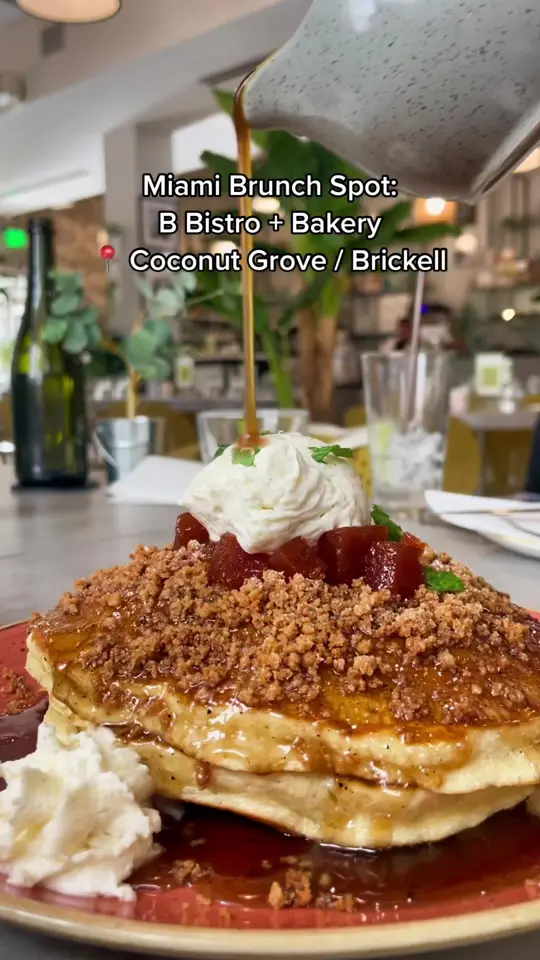  in Florida showing food, pastelito pancakes / food, chilaquiles / food, spicy tuna toast / food, andaluz gazpacho / food, charcoal croissant / food, nutella, video by thehungrypost on TikTok