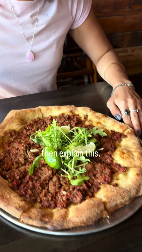 Baba Dough Pizza bar in Tampa showing pizza, visit, video by babadoughtampa on TikTok