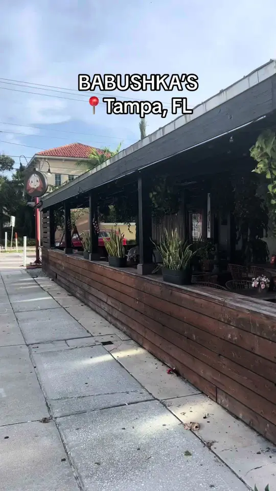 Babushka's - Hyde Park in Tampa showing russian food, babushka's, video by ananinocombs on TikTok