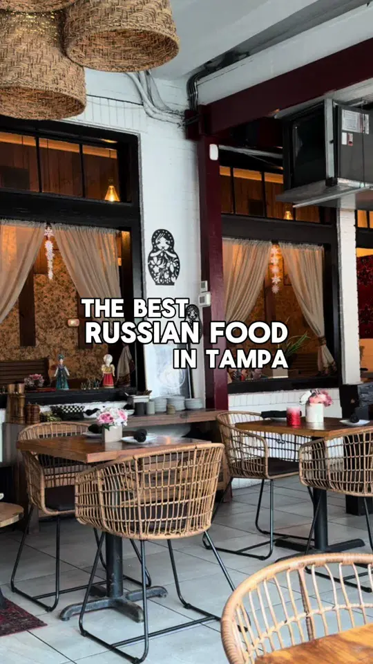 Babushka's - Hyde Park in Tampa showing food, chicken kiev, khachapuri, georgian dumplings, video by eatlocalflorida on TikTok