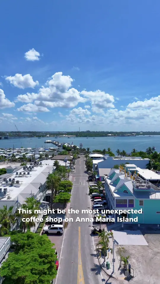Back Alley Treasures in Bradenton Beach showing coffee, craft beer, wine flights, video by amisouthend on TikTok