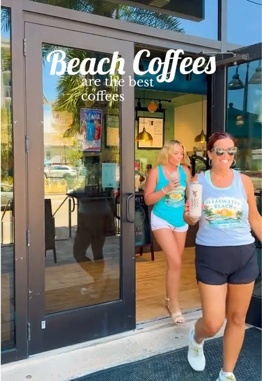 Bad Ass Coffee Of Hawaii in Clearwater Beach showing coffee, premium hawaiian brew, snack, visit, video by clearwaterbeachinsider on TikTok