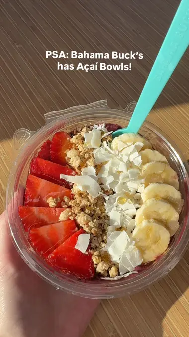 Bahama Buck's - Jupiter in Jupiter showing acai bowl, smoothie bowl, video by bahamabucks on TikTok
